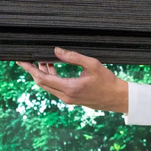 High-quality custom blinds being installed, showcasing superior craftsmanship and attention to detail for enhancing home interior design.