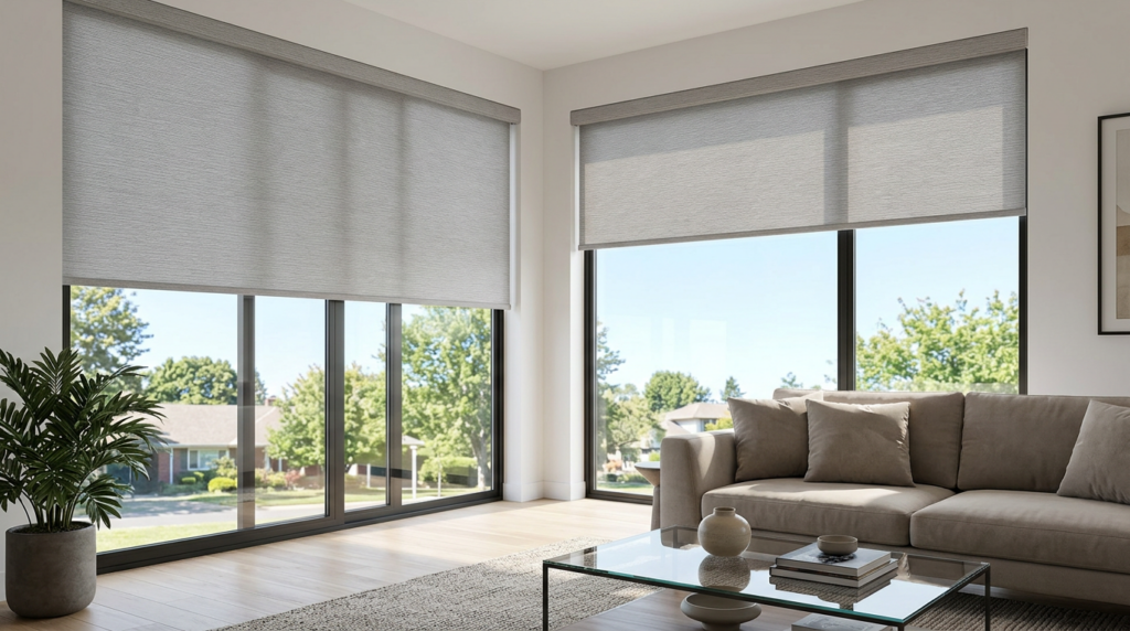 Motorized blinds automation in a modern home